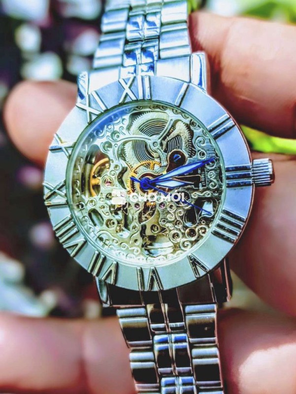 đồng hồ Nhật Skeleton cơ cót lộ máy 2 mặt xuyên