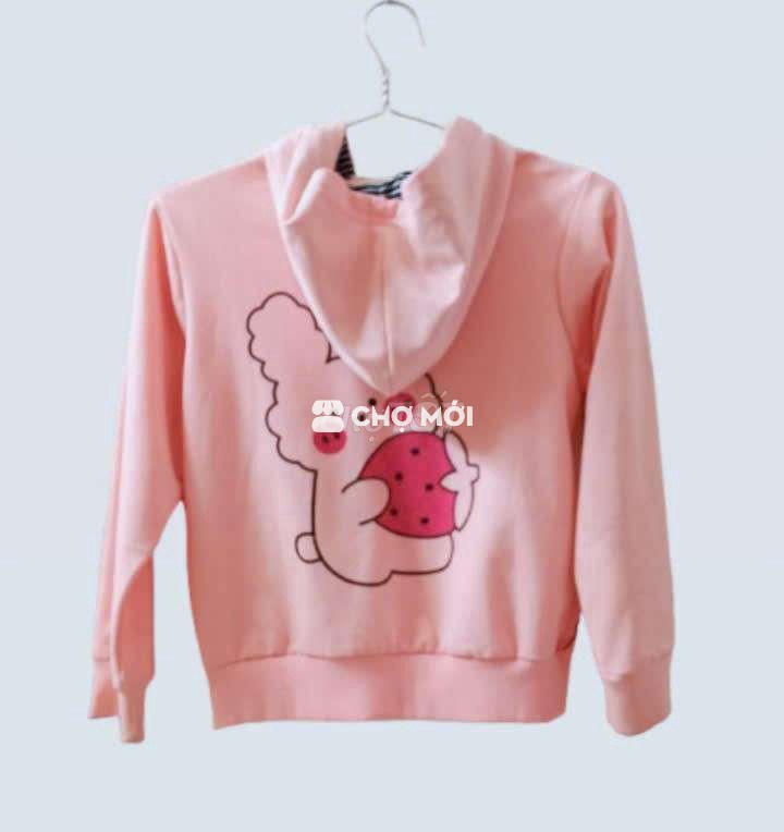 Áo hoodie nữ vải nỉ đã sử dụng còn mới 90%