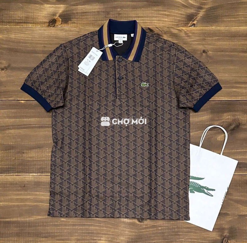Áo polo Lacoste nam chính hãng SS mới size 4/5