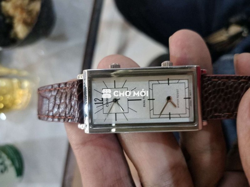 Đồng hồ Casio Nam dây Da Nâu