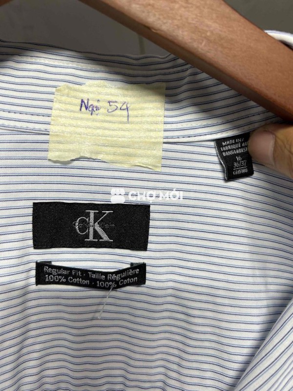 Áo sơ mi nam CK Cotton size 16