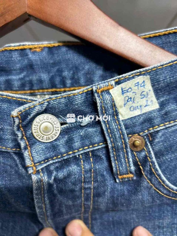 Quần jean Levis 501 nam Cotton W28 L14