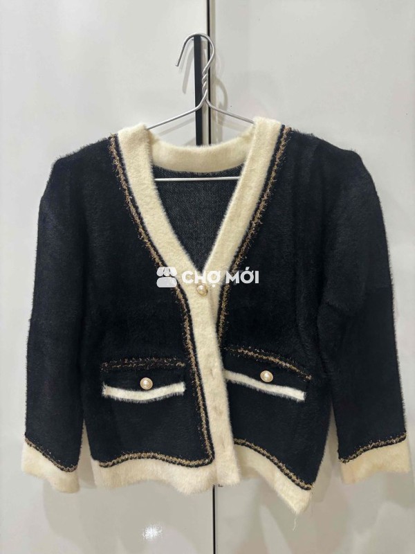 Áo khoác nữ len lông thỏ Freesize