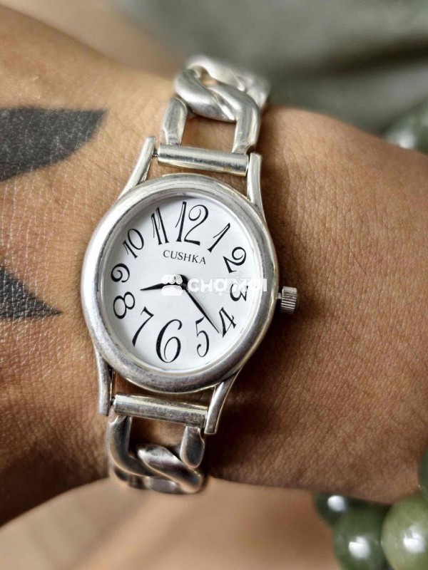 Đồng hồ CUSHKA Bạc đúc kiêm lắc đeo bạc khối độc