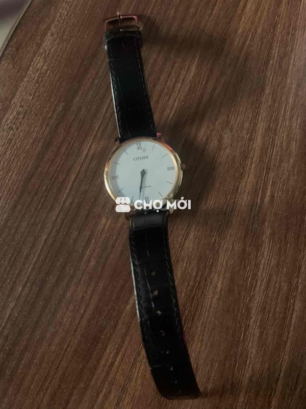 Đồng hồ Citizen nam dây da đen