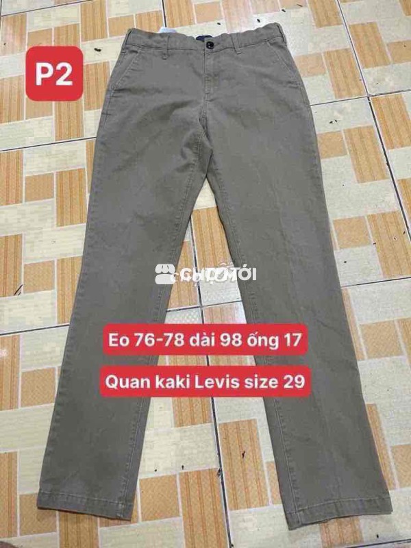 Quần kaki Levis nam size 29 Nâu