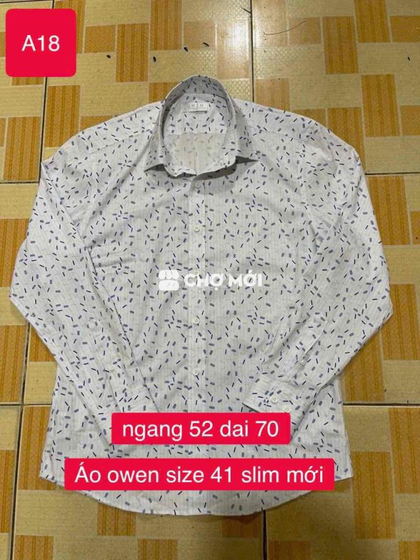 Áo sơ mi Owen Nam Slim size 41