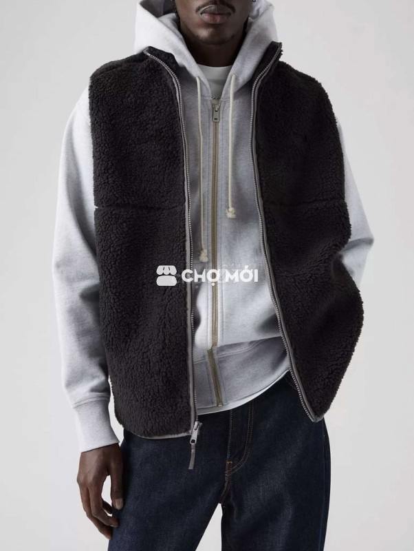 Áo gile Levis lông sherpa. chính hãng. used98%