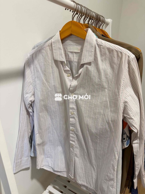 Áo sơ mi nam sọc trắng
