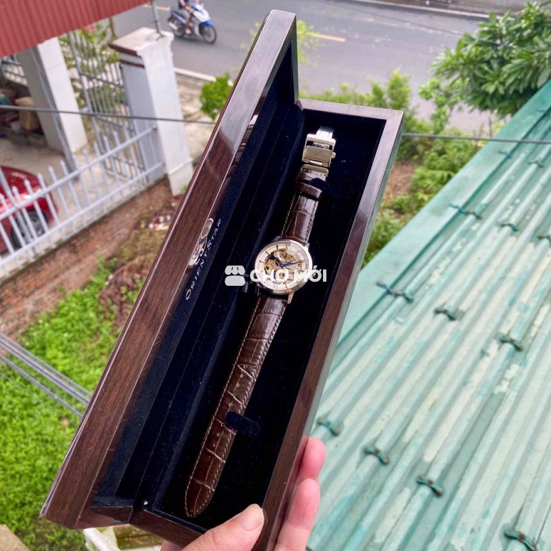 Đồng hồ Orient Star Skeleton Nam Nâu