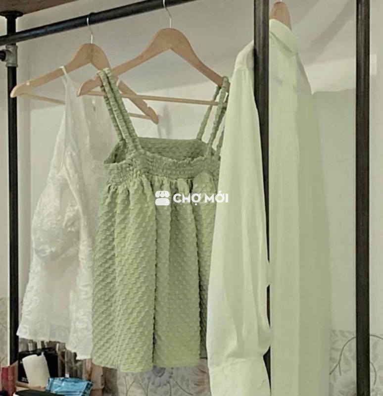 áo baby doll nữ xanh mới