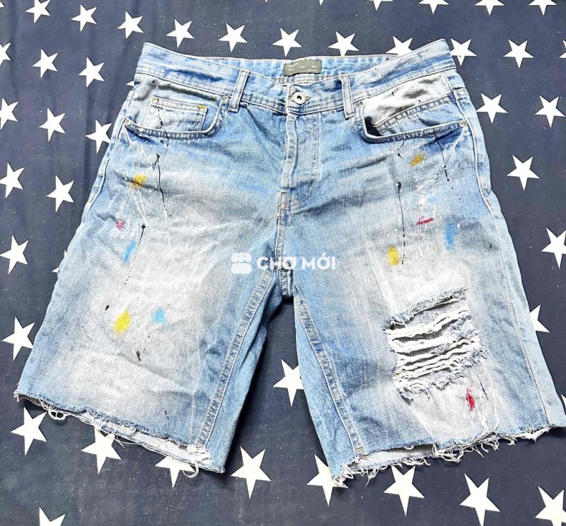Quần jeans lửng ngay đầu gối  Zara Man Jean 0000