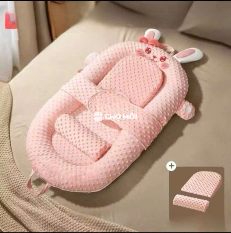 Nôi ngủ chung giường Bunny Hồng Mới