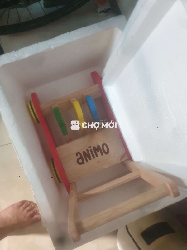 Xe tập đi Animo Gỗ Đa màu