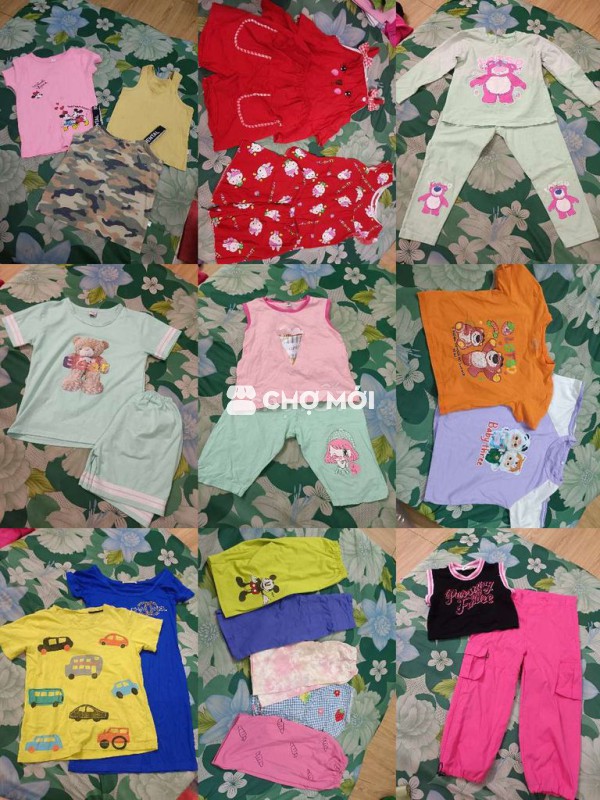 Tặng quần áo bé gái vải nhiều màu 5-6 tuổi