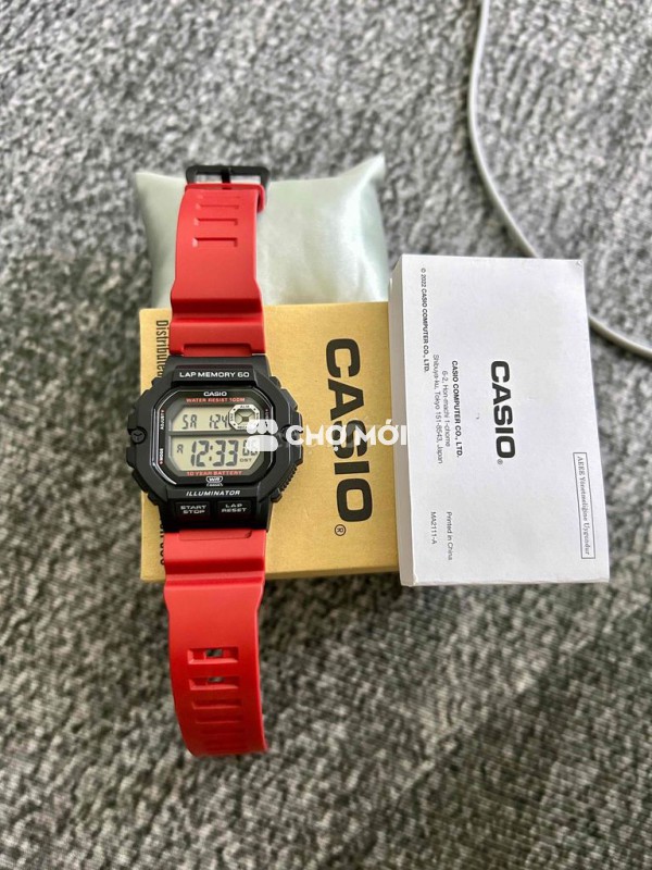 Đồng hồ Casio WS-1000H-4AVDF Nam Đỏ