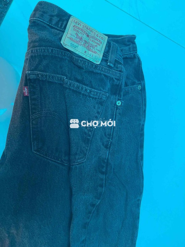 Quần jean Levis nam size 32-34 Đen