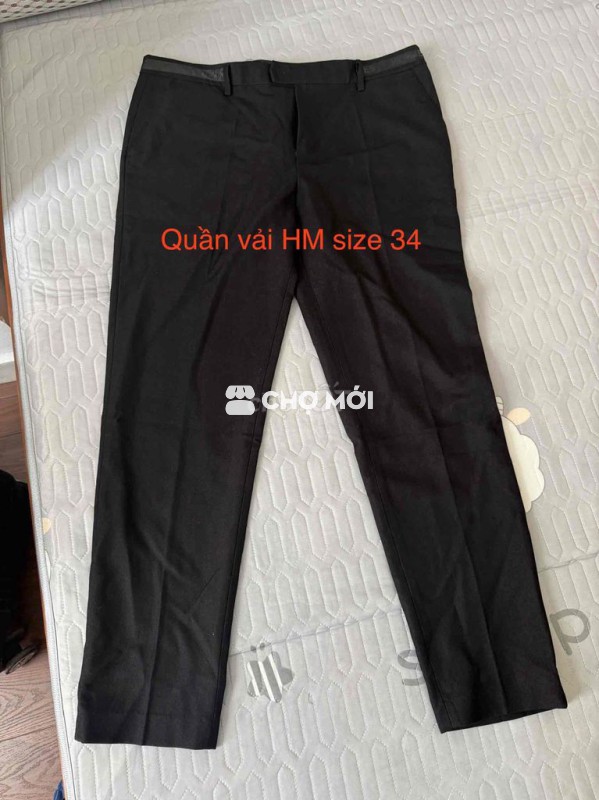 Quần tây HM nam size 34 Đen