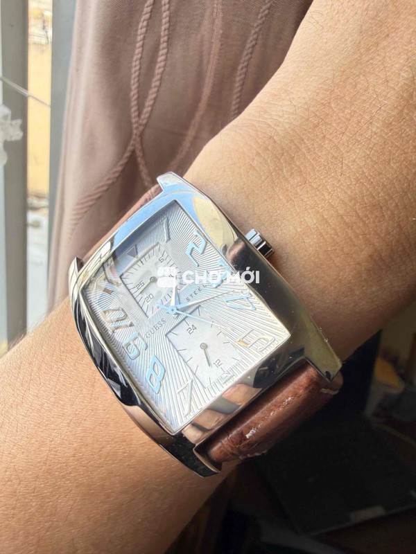 Đồng hồ Guess Nam Thép Dây da