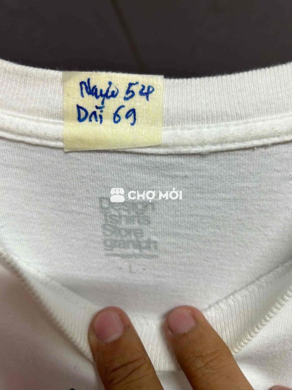 Áo thun Unisex Cotton Trắng