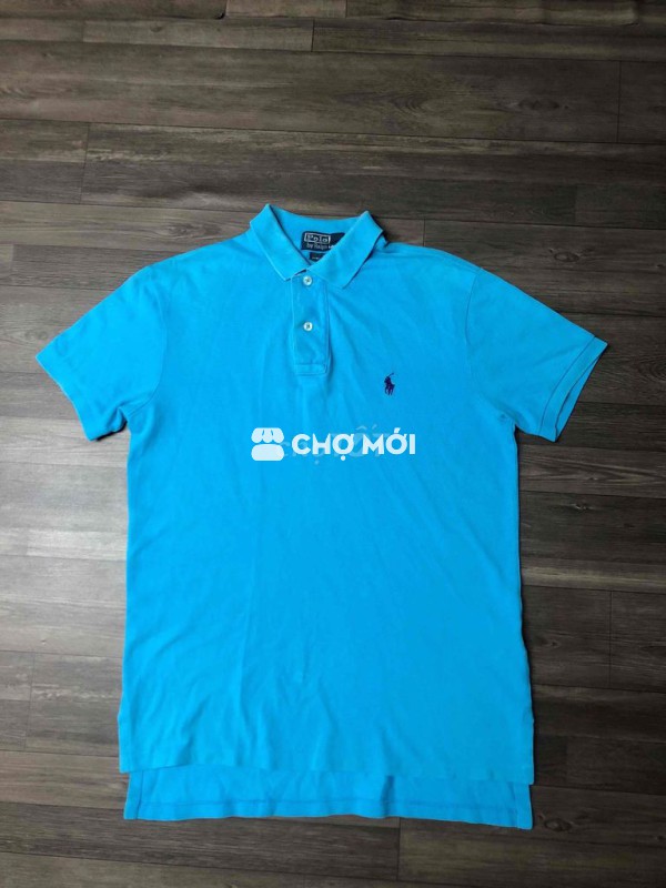 polo nam xanh ngựa thêu 60-70kg