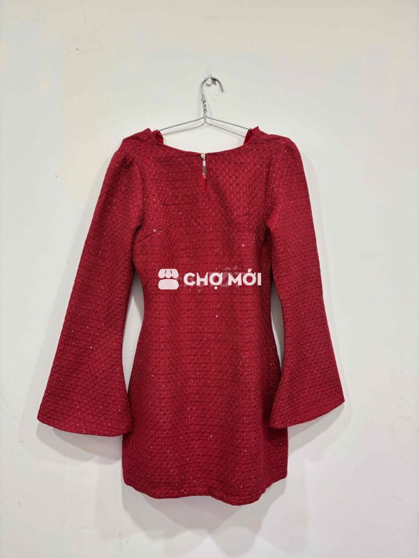 Đầm dự tiệc nữ vải tweed