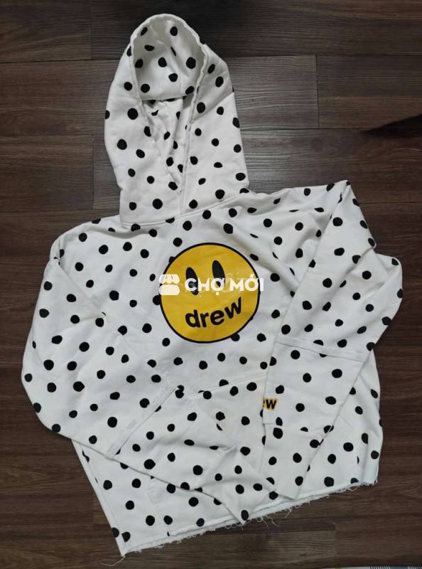 Áo hoodie Drew House Trắng chấm bi
