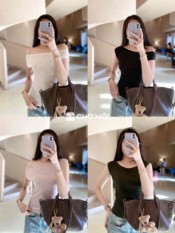 Áo thun nữ vải stock Mới