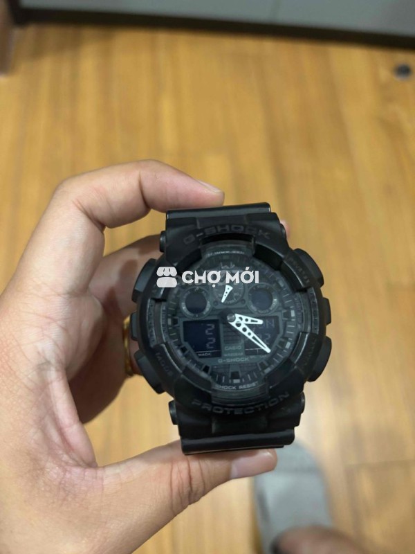 Đồng hồ Casio G-Shock GA-100 Đen Nam