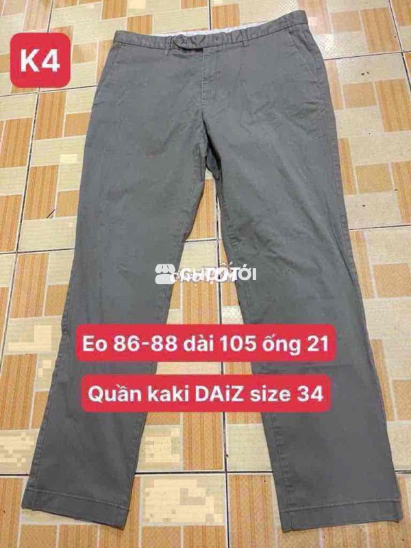 Quần kaki DAiZ Nam size 34