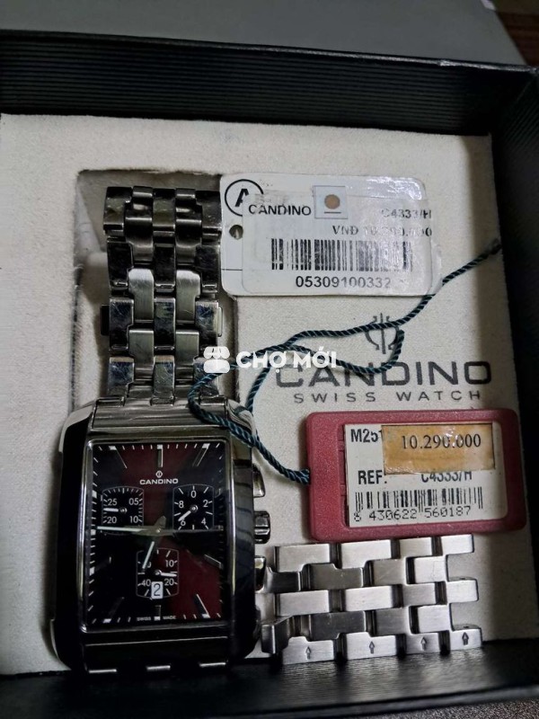 Đồng hồ Candino Nam Thép không gỉ Đen