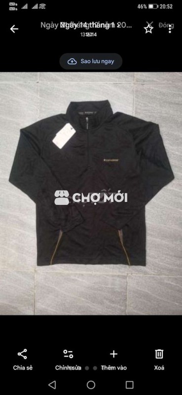 Áo khoác zip Converse NewTag SportDry U.S form M