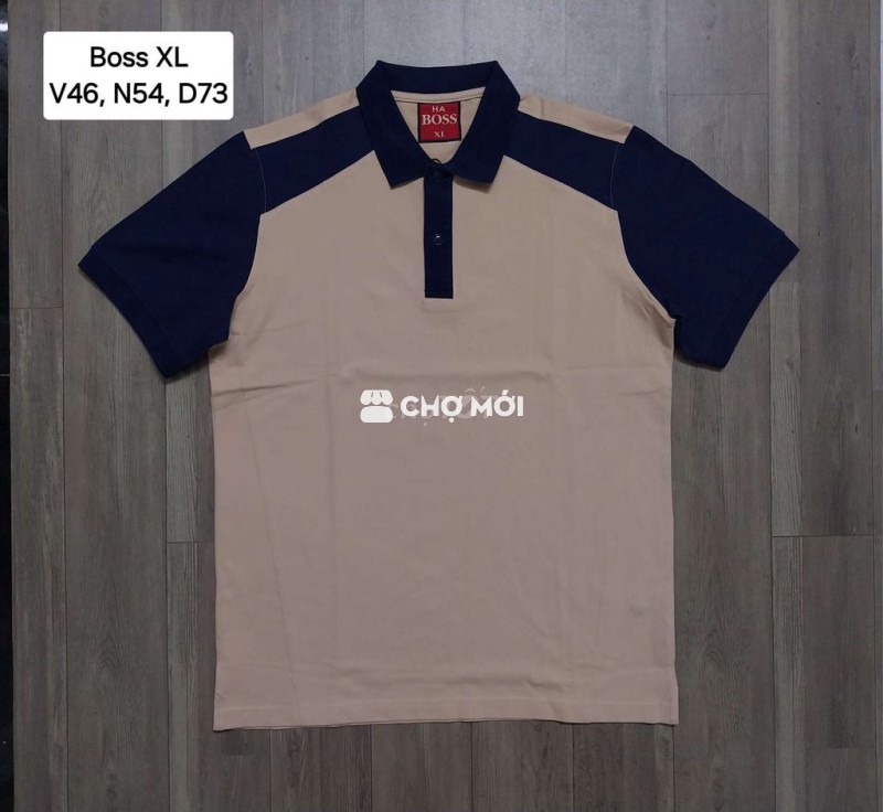 Áo BOSS phối be và navy size XL