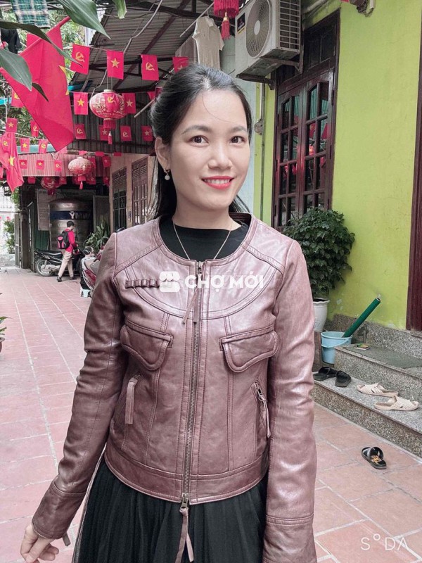 Áo khoác da nữ da thật