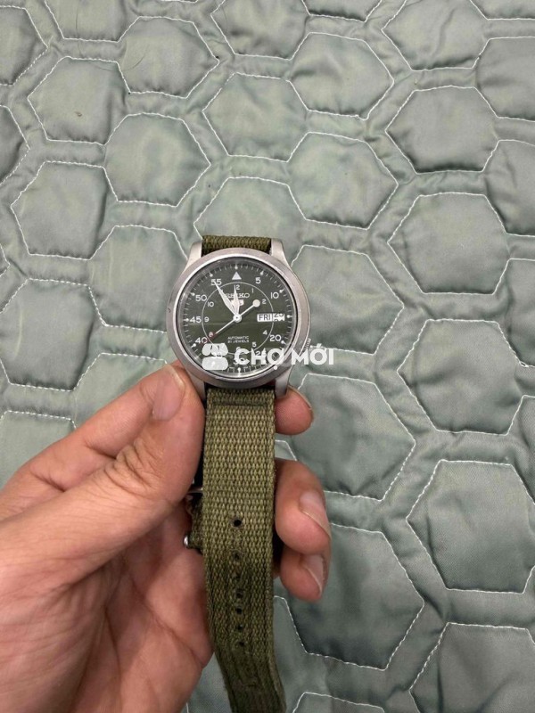 Đồng hồ Seiko 5 Nam Xanh rêu
