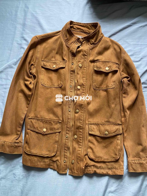 Áo khoác Unisex Vải Nâu