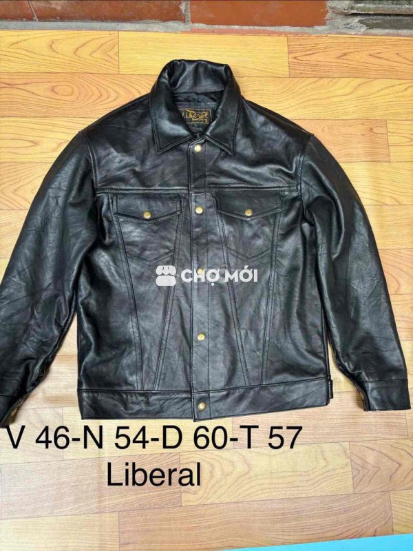 Áo khoác da nam da thật