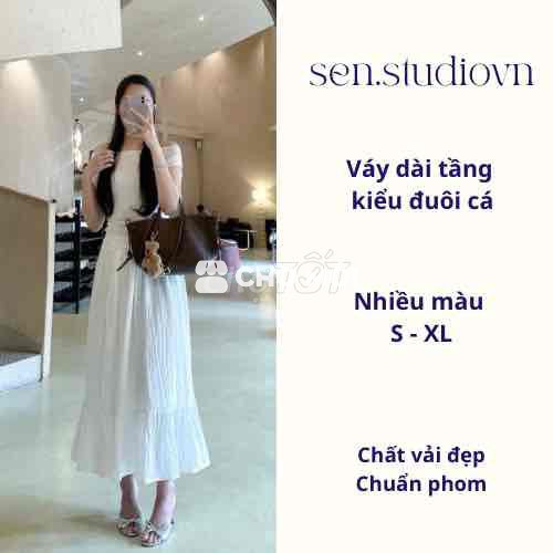Chân váy đuôi cá xòe nữ S-XL