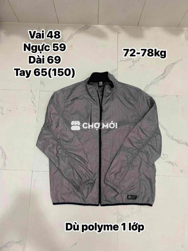 Áo khoác nam Polyme 1 lớp