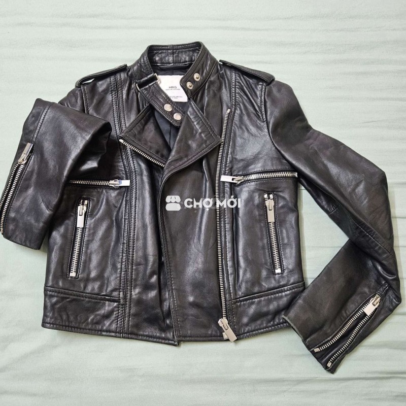 Áo khoác da MNG nữ da thật