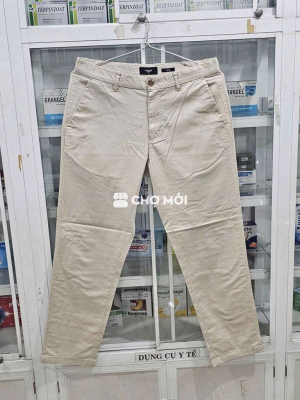 Quần kaki Polham Nam Cotton size 31 Mới 99,99%