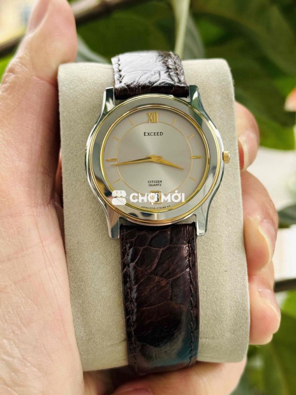 Đồng hồ Citizen Exceed quartz liềng đá kính saphia