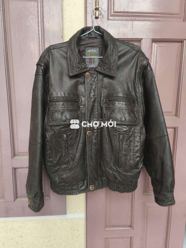 Áo khoác da Bomber Vintage 70s