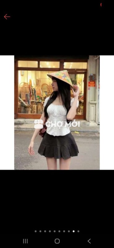 Chân váy nữ sọc đen Mới 100%