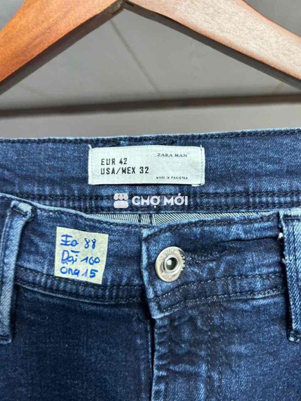 Quần jean nam Zara vải jean EUR 42