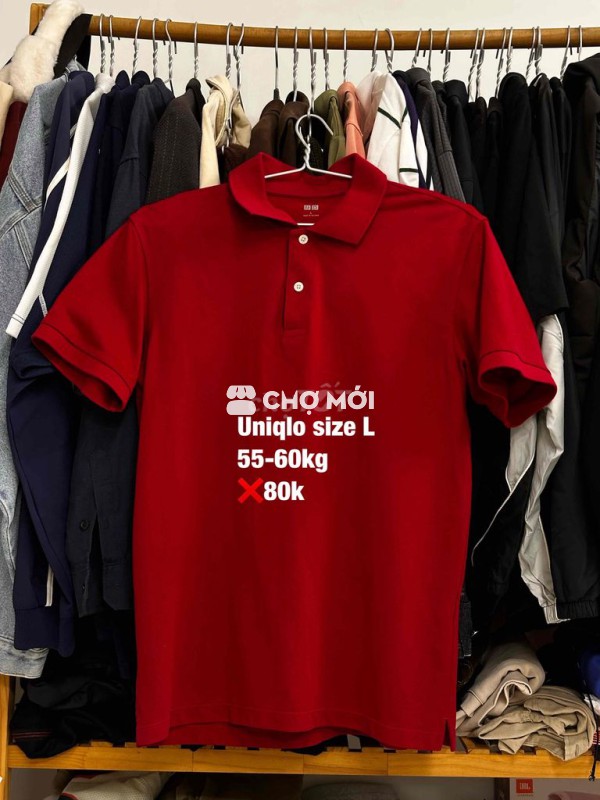 Áo Polo Uniqlo Nam Đỏ size L