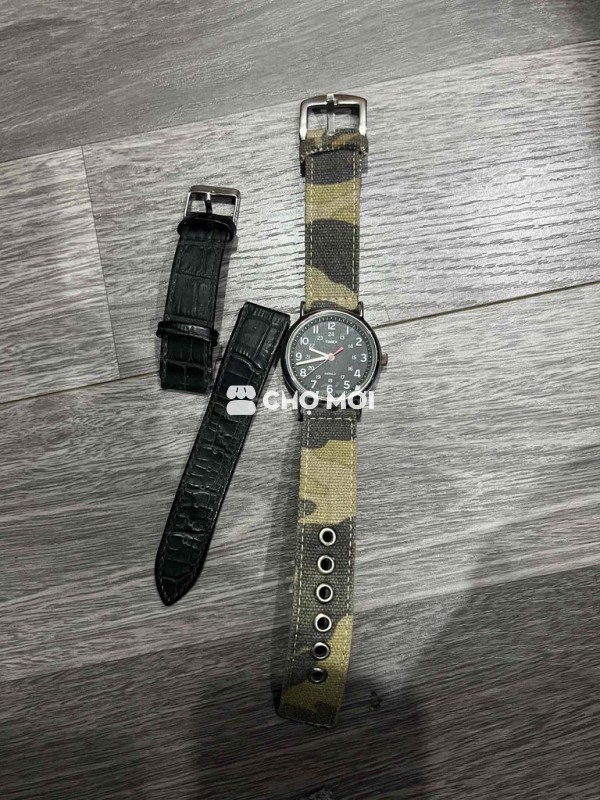 Đồng hồ Timex nam vải rằn ri