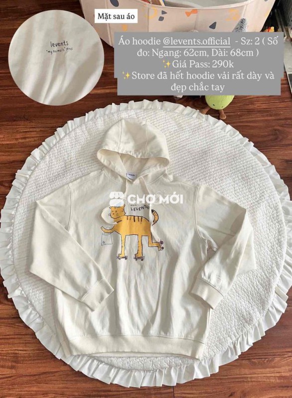 Áo hoodie Levents Unisex size 2