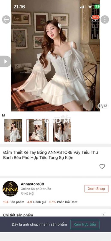 Vây corset nữ size M