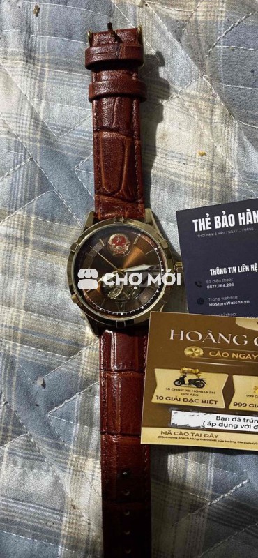 Đồng hồ đeo tay Nam dây da Nâu